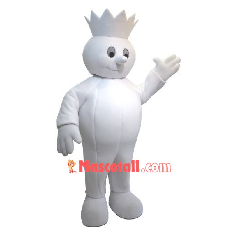 King Snowman Mascot Costume