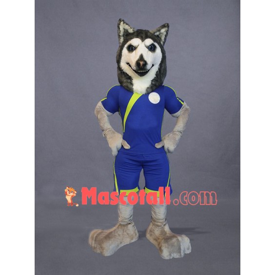 Football Husky Dog Mascot Costume