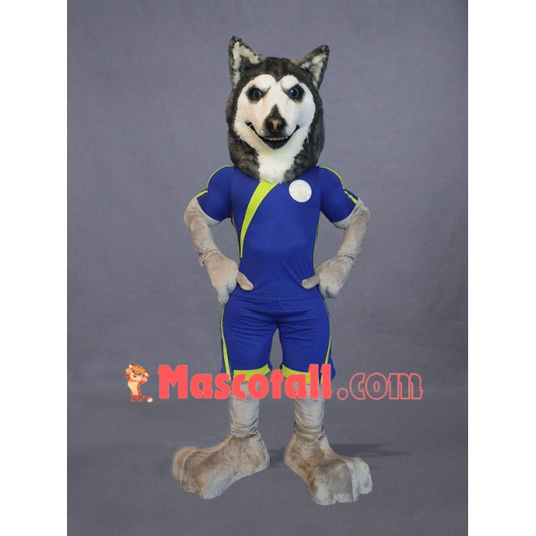 Football Husky Dog Mascot Costume