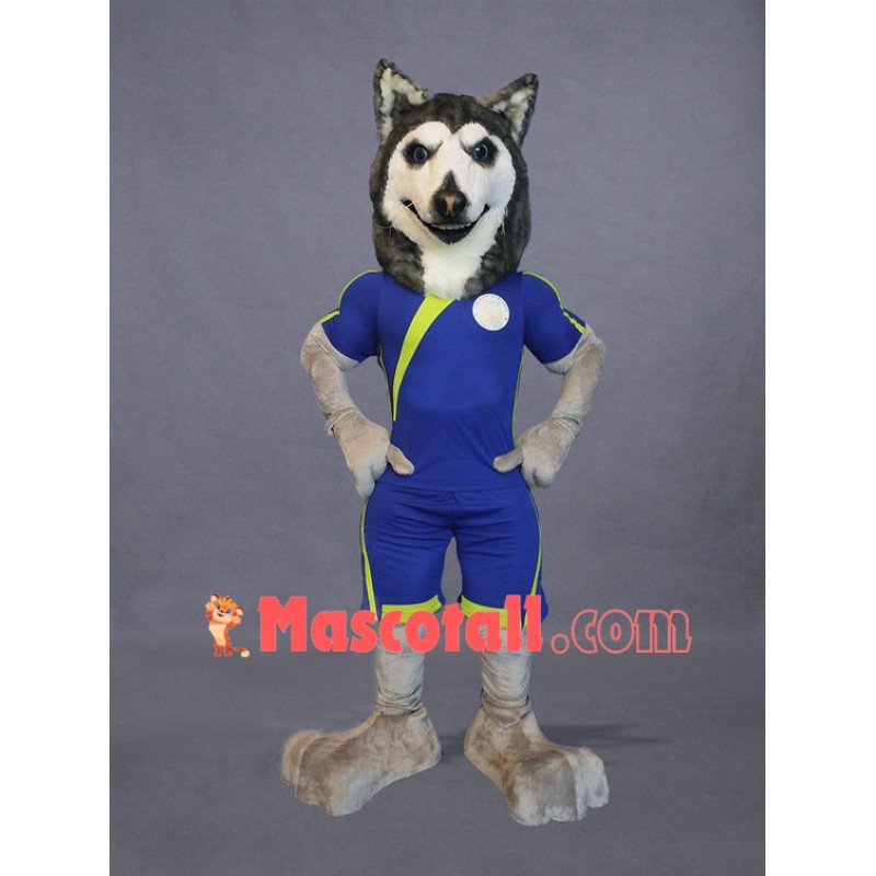 Football Husky Dog Mascot Costume