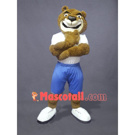 Confident Bear Mascot Costume