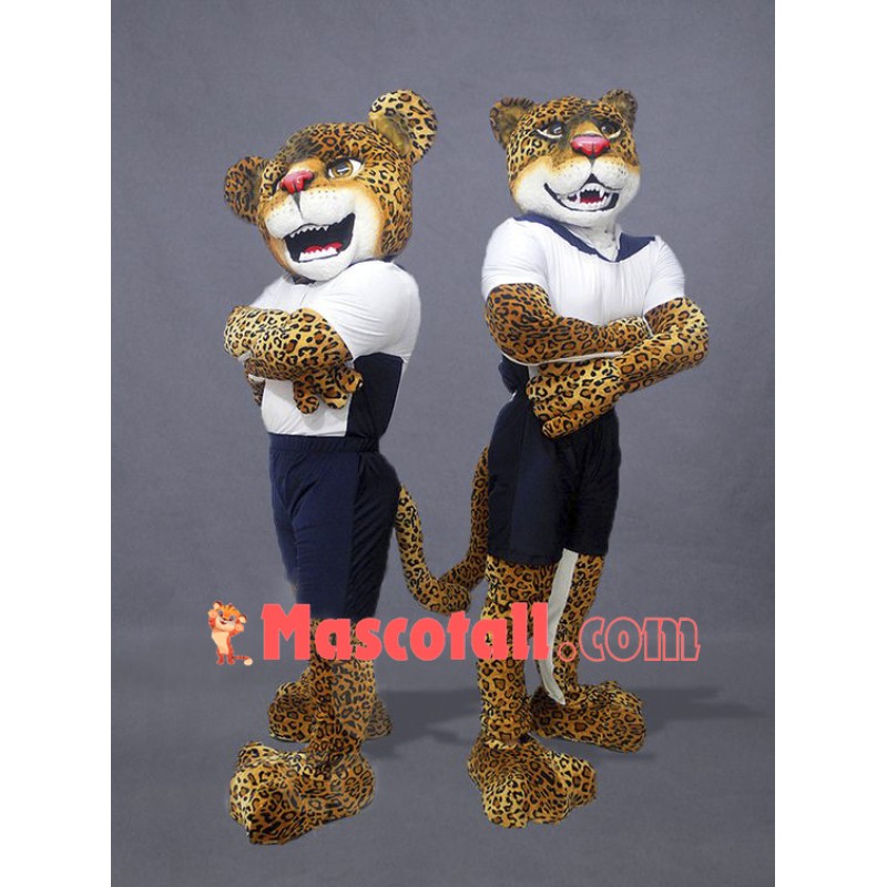Single Power Jaguar Mascot Costume