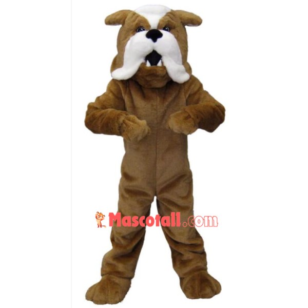 Brown Bulldog Mascot Costumes