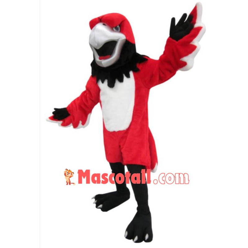 Red Fierce Bird Mascot Costume