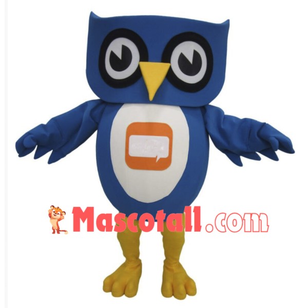 Lovely Blue Owl Mascot Costume