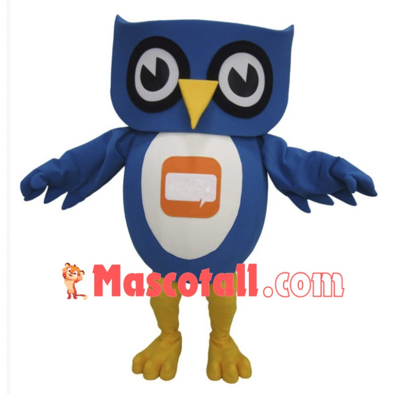Lovely Blue Owl Mascot Costume