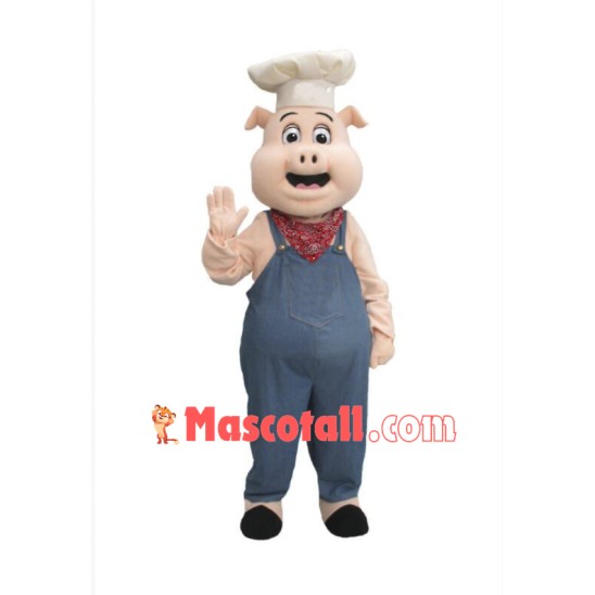 Chef Pig Mascot Costume