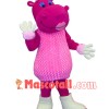 Pink Hippo Mascot Costume