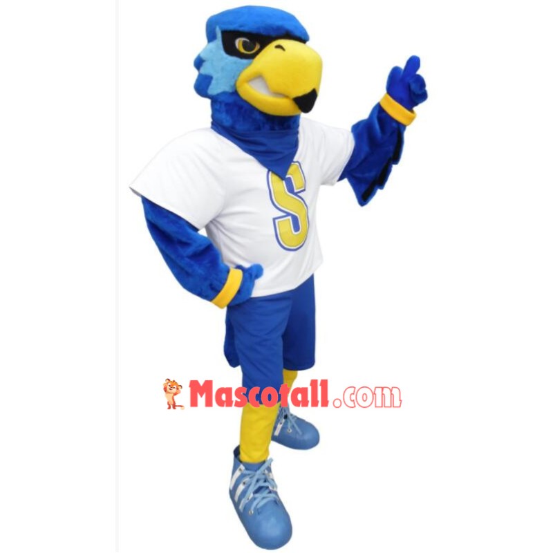 Sport Blue Bird Mascot Costume