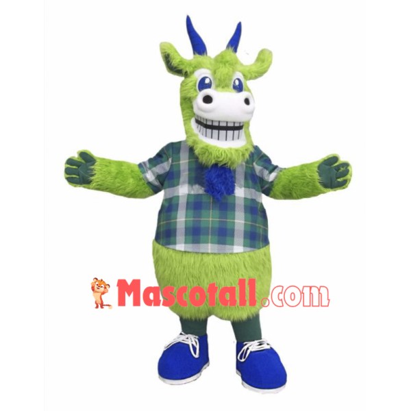 Green Goat Mascot Costume