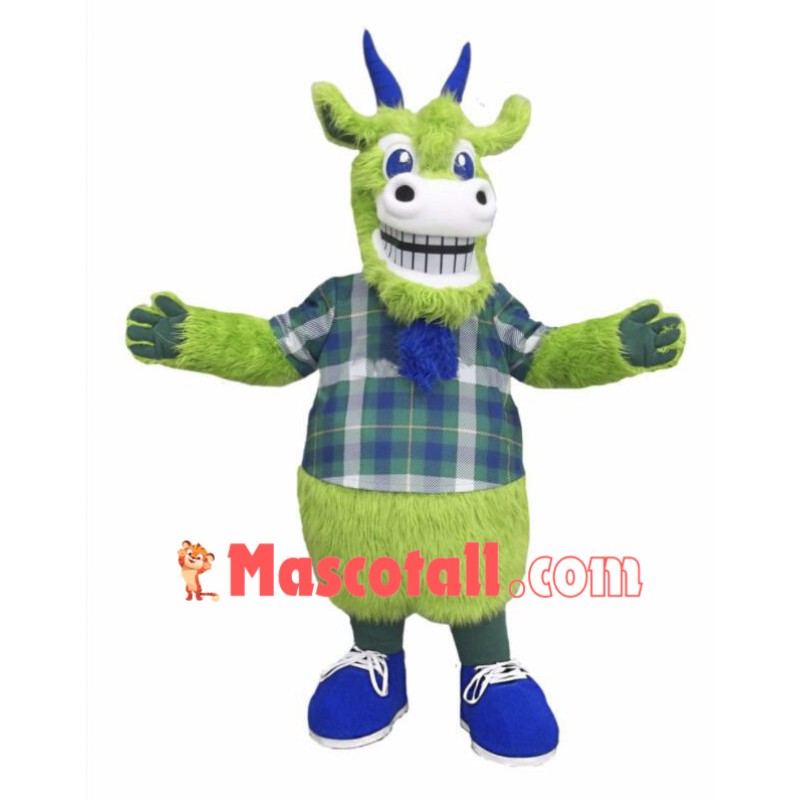 Green Goat Mascot Costume