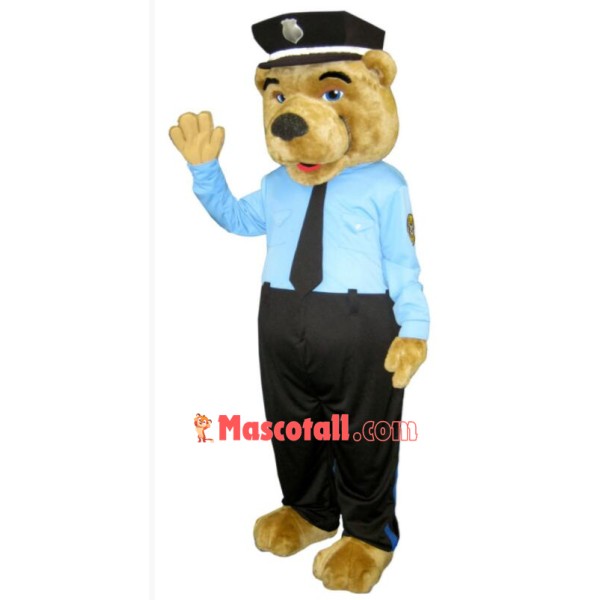 Policeman Bear Mascot Costume