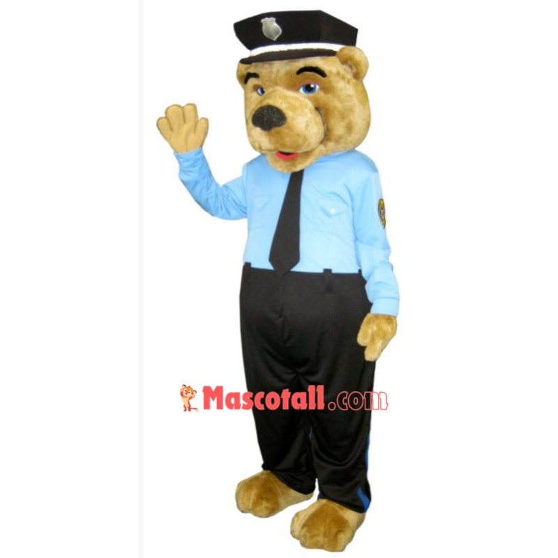 Policeman Bear Mascot Costume