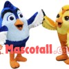 College Blue and Yellow Bird Mascot Costume