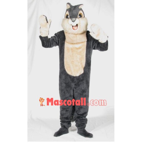 Cute Grey Squirrel Mascot Costume