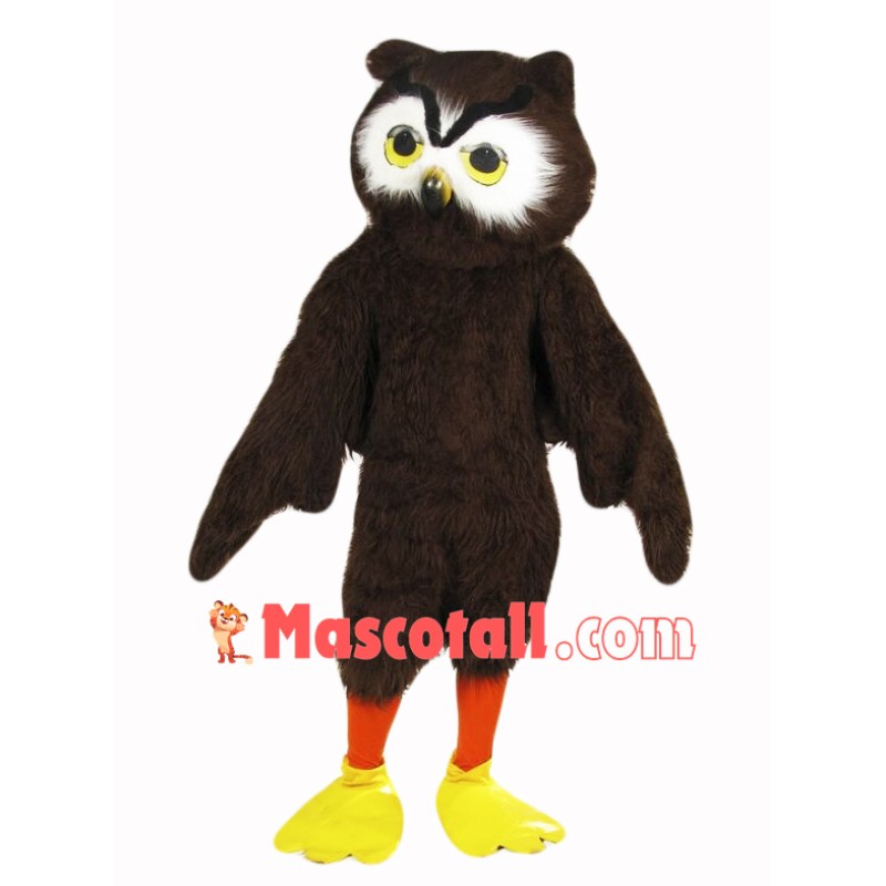 Cute Brown Owl Mascot Costume