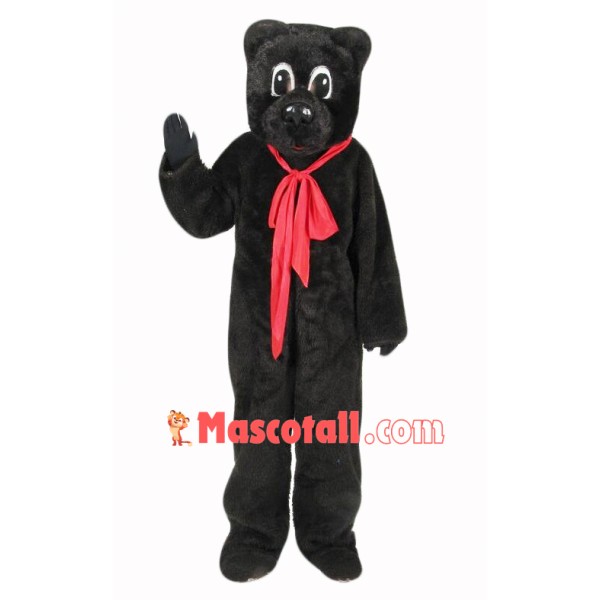 Black Storybook Bear Mascot Costume