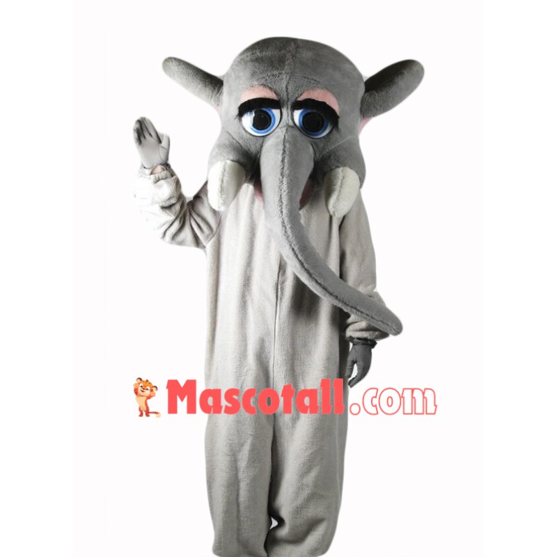 Female Elephant Mascot Costume 