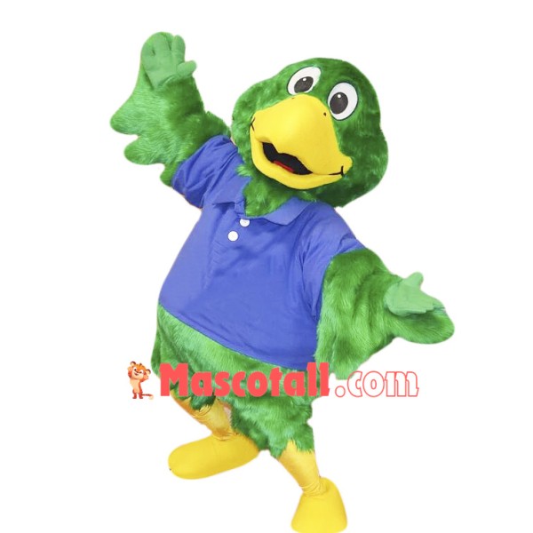 Green Parrot Mascot Costume