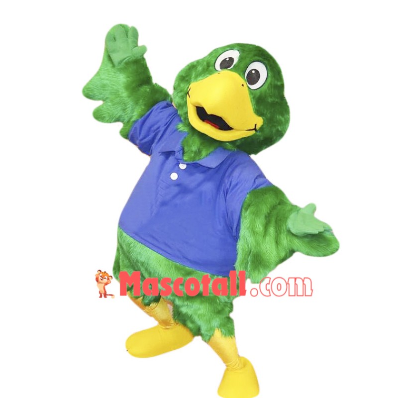 Green Parrot Mascot Costume