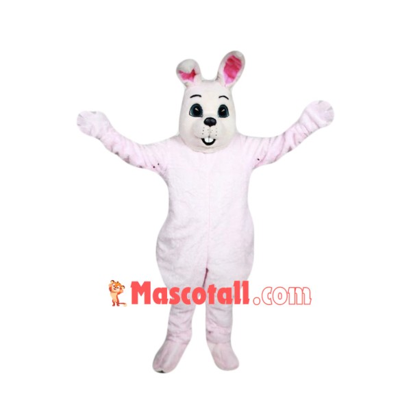 Pink Easter Bunny Mascot Costume