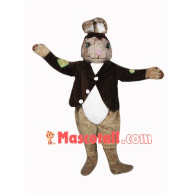 Brown Easter Bunny Mascot Costume