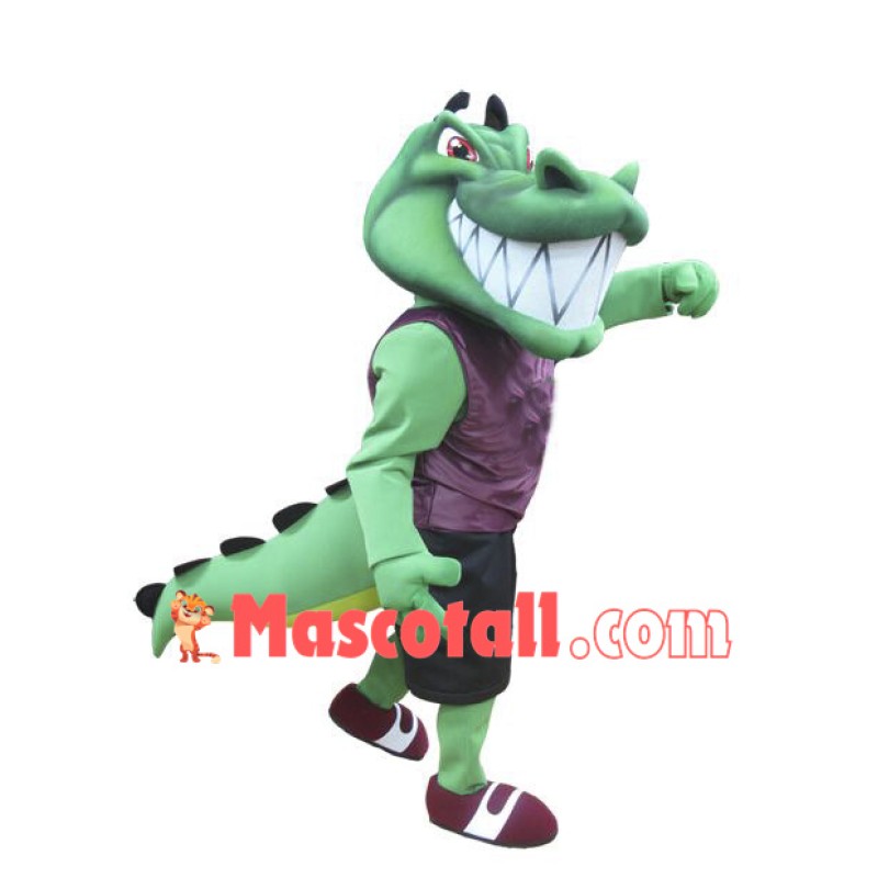 College Crocodile Mascot Costume