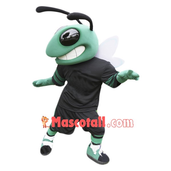 Green Sport Hornet Mascot Costume