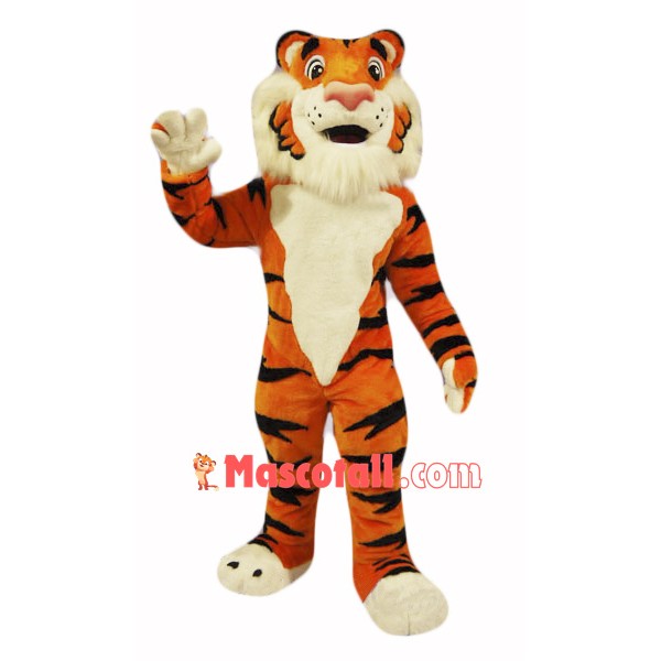 Friendly Tiger Mascot Costume 