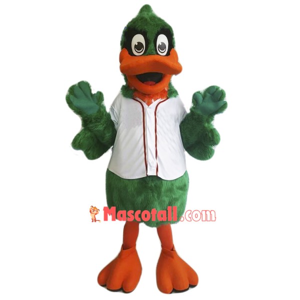 Green Duck Mascot Costume
