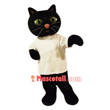 Cute Black Cat Mascot Costume