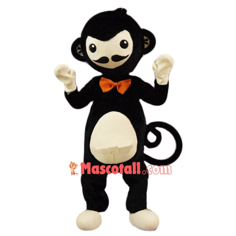 Cute Black Monkey Mascot Costume