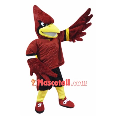 College Cardinal Mascot Costume