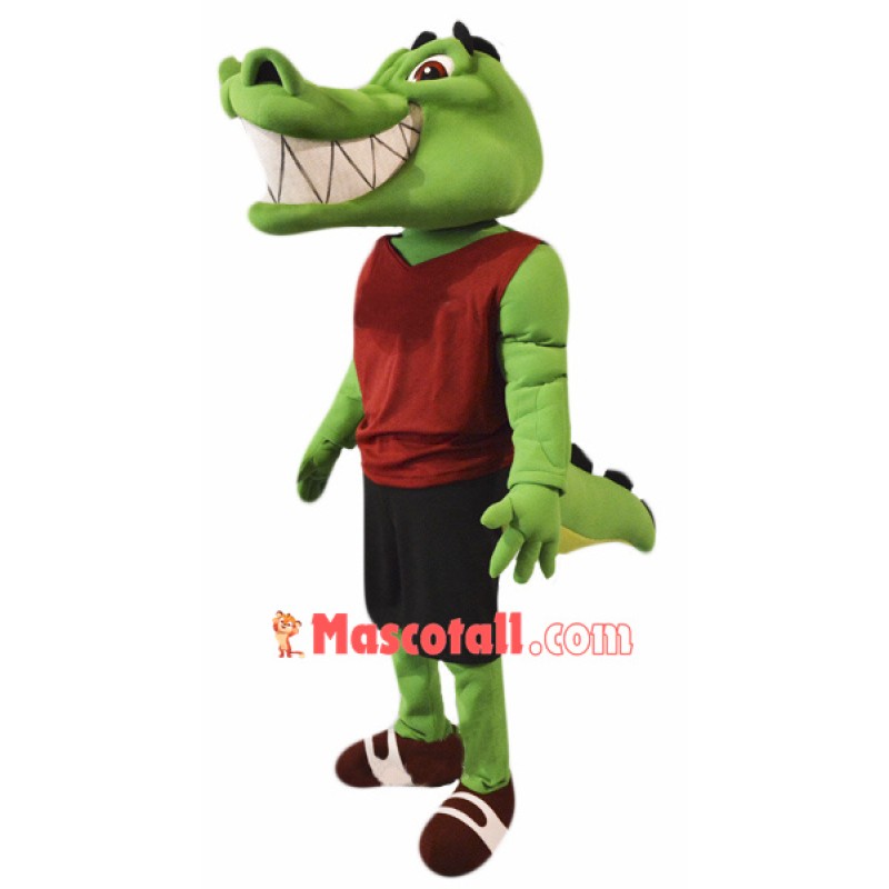 College Crocodile Mascot Costume