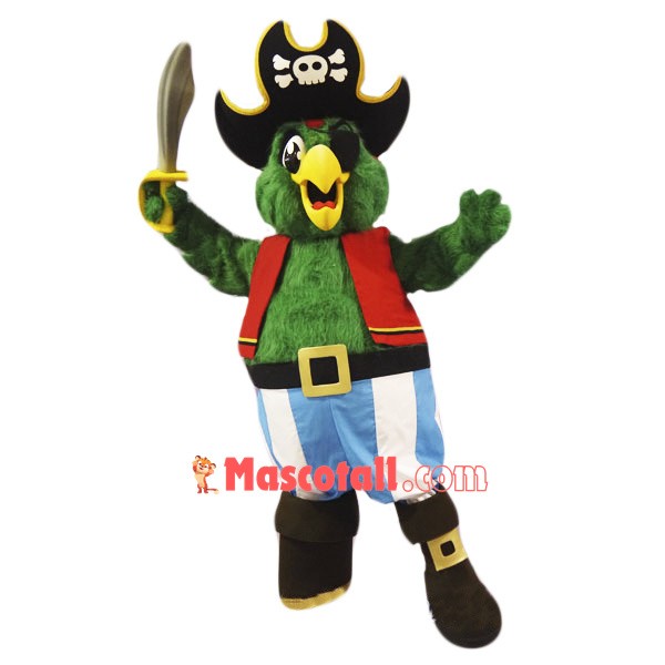 Pirate Parrot Mascot Costume