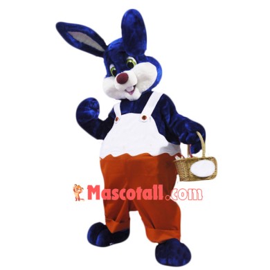 Blue & White Rabbit Mascot Costume