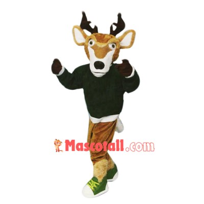 College Sport Deer Mascot Costume