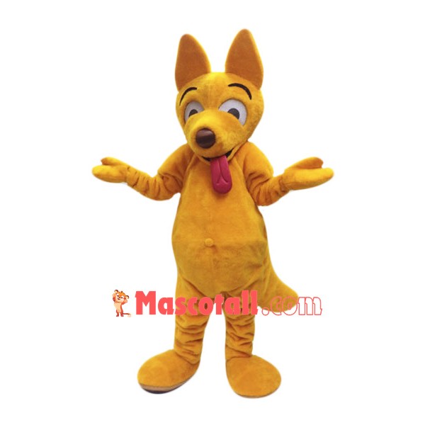 Yellow Dog Mascot Costume