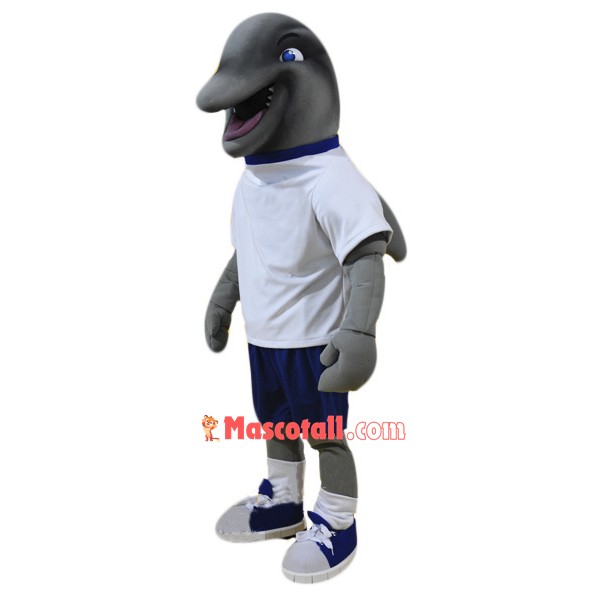 College Dolphin Mascot Costume