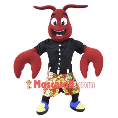 Happy Crawfish Mascot Costume