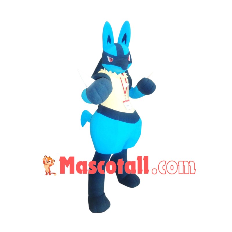 Superb Pokemon Pok Lucario Mascot Costume