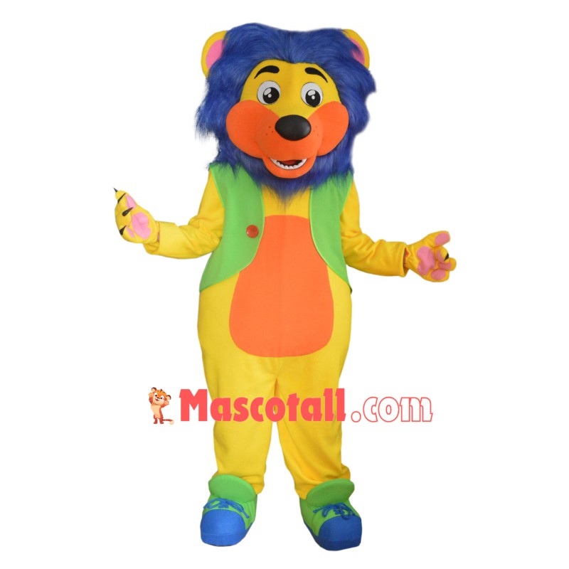 Colorful Lion Mascot Costume