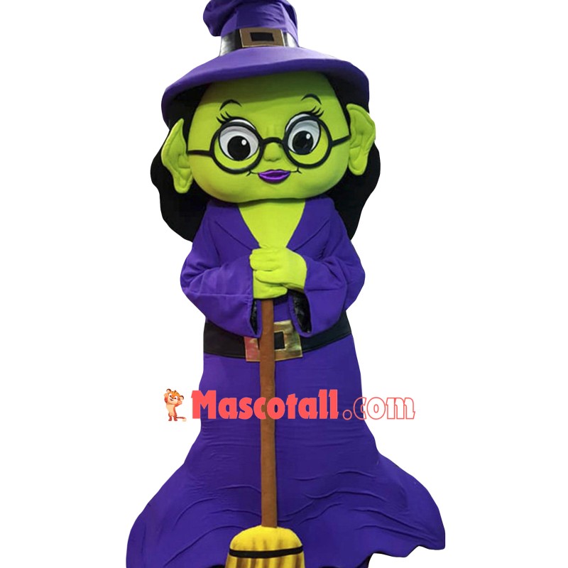 Halloween Witch Mascot Costume