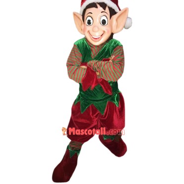 Superb Christmas Elf Mascot Costume