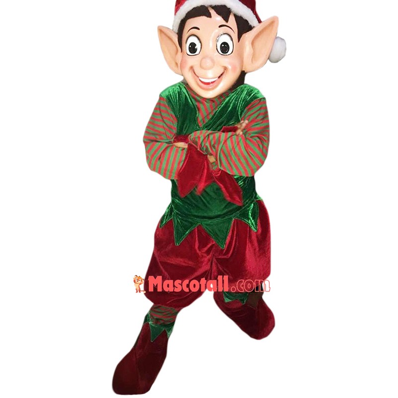 Superb Christmas Elf Mascot Costume