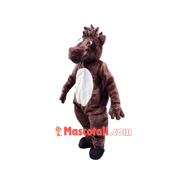 Fierce Brown Horse Mascot Costume