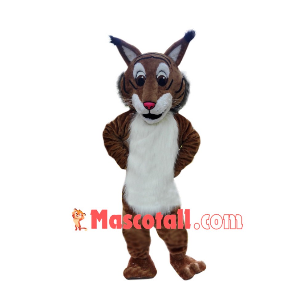 Superb Friendly Bobcat Mascot Costume