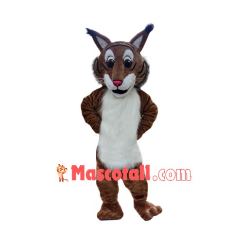 Superb Friendly Bobcat Mascot Costume