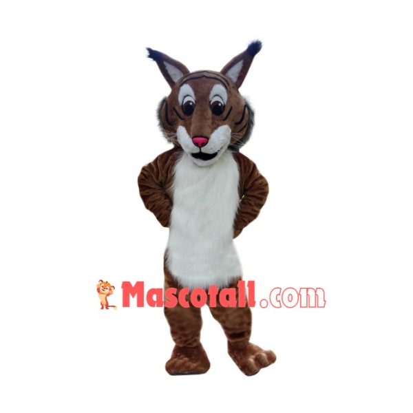 Superb Friendly Bobcat Mascot Costume