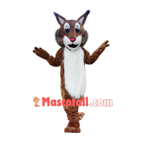 Superb Friendly Bobcat Mascot Costume